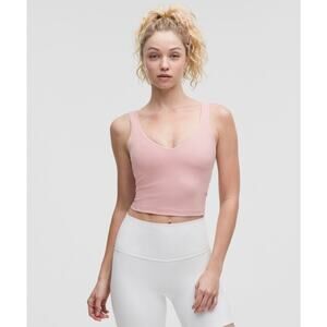 NWT Lululemon Align Tank Cropped Light Support A/B Cup Pink Haze PKGZ Size 6